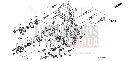 PANNEAU DE CARTER-MOTEUR ST1300A8 de 2008